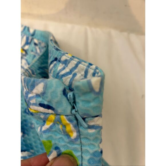 Lily Pulitzer Blue Yellow daisy shorts size 4 - Picture 7 of 10